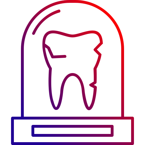 denti Generic gradient outline icona