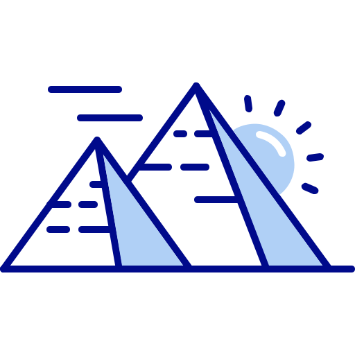 피라미드 Generic color lineal-color icon