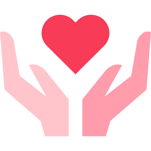 Hands heart Generic color fill icon
