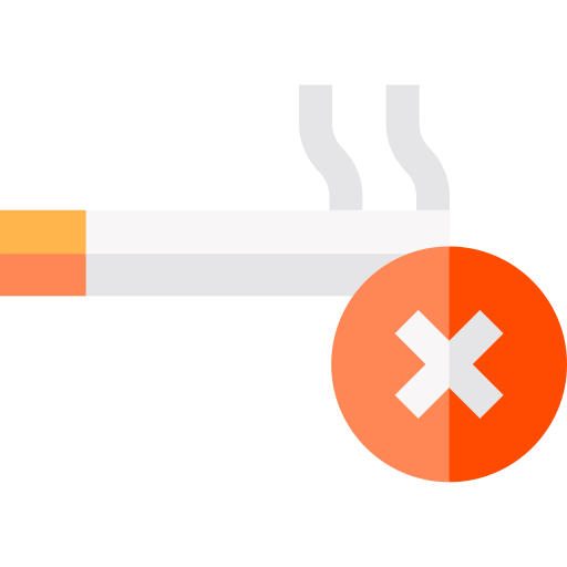 No smoke Basic Straight Flat icon
