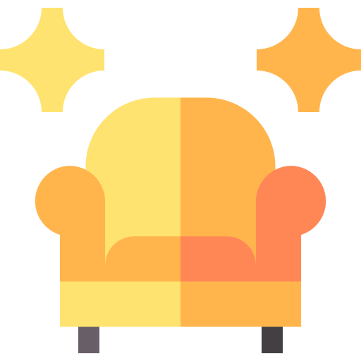 meubels verzorgen Basic Straight Flat icoon