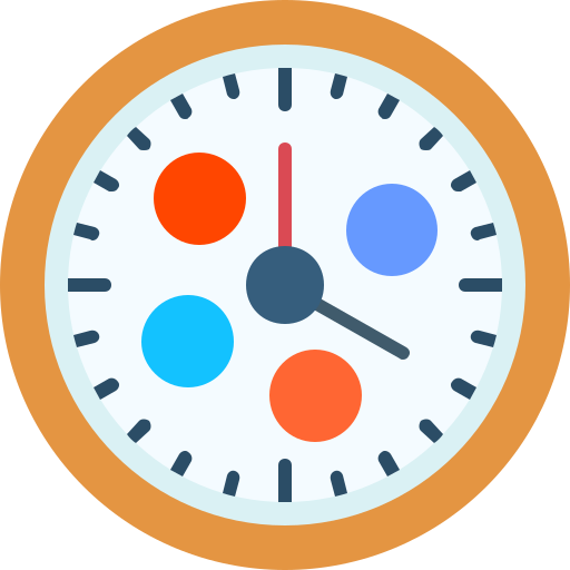 horloge Generic color fill icoon