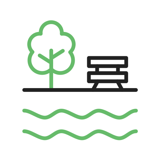 湖 Generic color outline icon