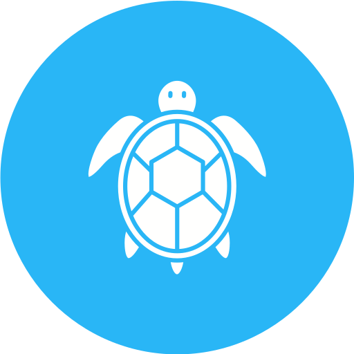 Żółw morski Generic color fill ikona
