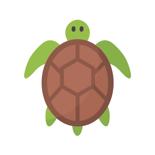 Żółw morski Generic color fill ikona