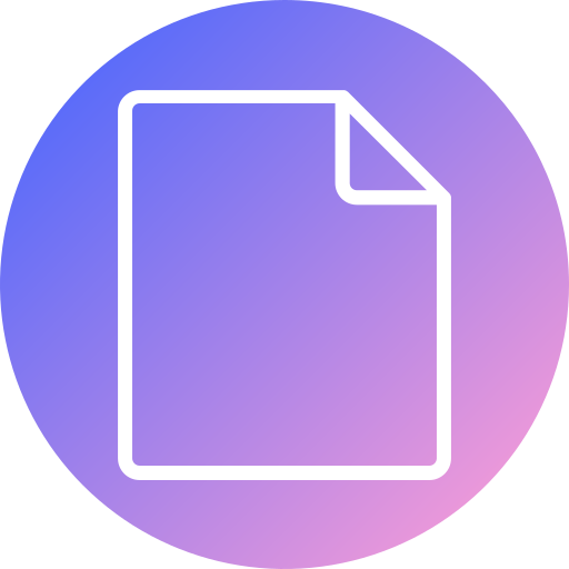 空のファイル Generic gradient fill icon