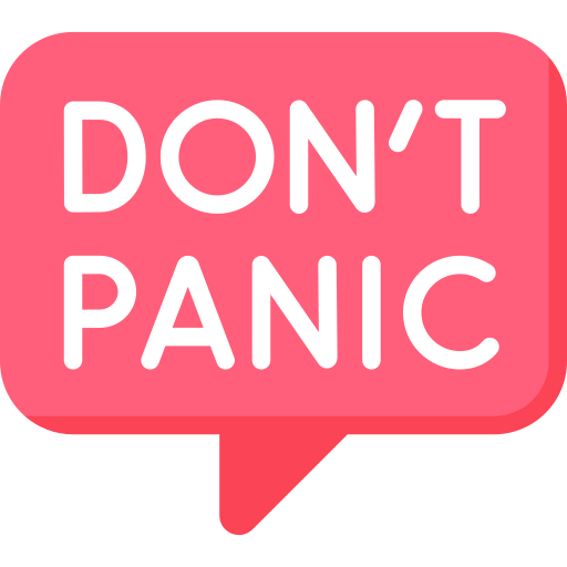 Dont panic Special Flat icon