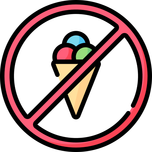 No ice cream Special Lineal color icon
