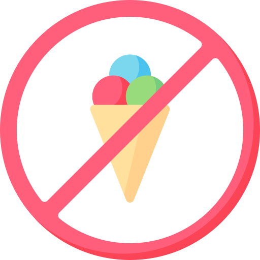 No ice cream Special Flat icon
