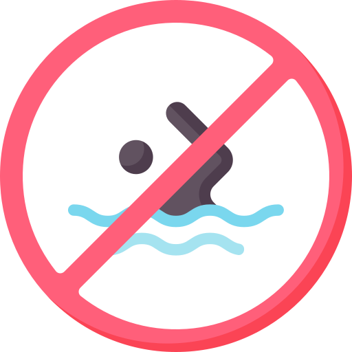 zakaz pływania Special Flat ikona