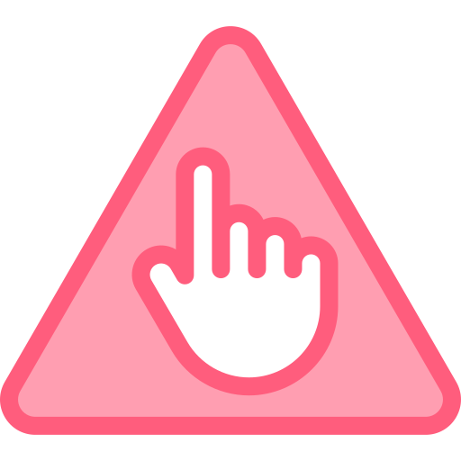 Do not touch Detailed color Lineal color icon