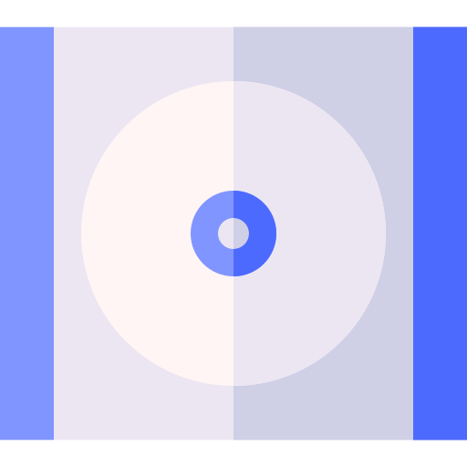 cd Basic Straight Flat icon