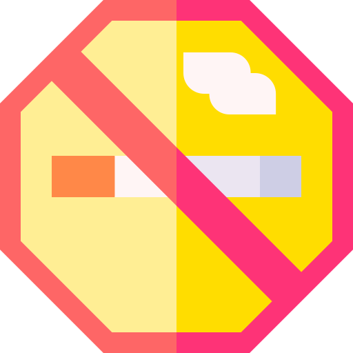 Курение запрещено Basic Straight Flat иконка