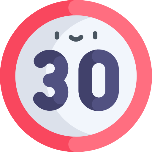 Speed limit Kawaii Flat icon