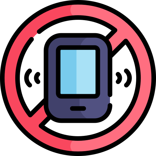 No phone Kawaii Lineal color icon