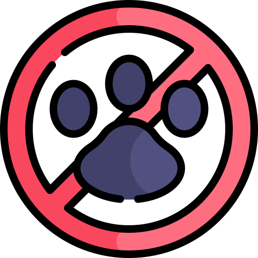 No pets Kawaii Lineal color icon