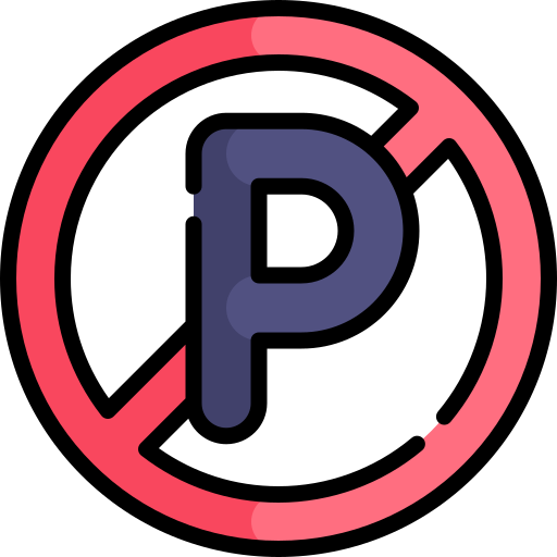 parcheggio vietato Kawaii Lineal color icona