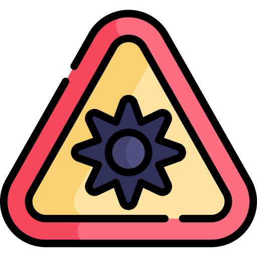 radiación óptica Kawaii Lineal color icono