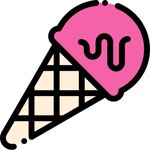 Мороженое Detailed Rounded Lineal color иконка