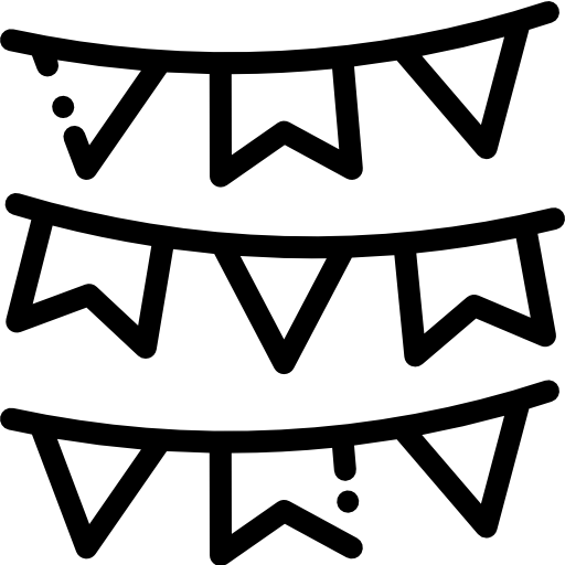 花輪 Detailed Rounded Lineal icon
