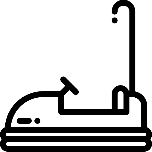 범퍼카 Detailed Rounded Lineal icon