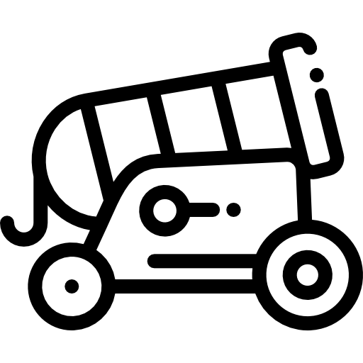 대포 Detailed Rounded Lineal icon