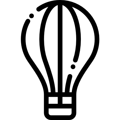 globo aerostático Detailed Rounded Lineal icono