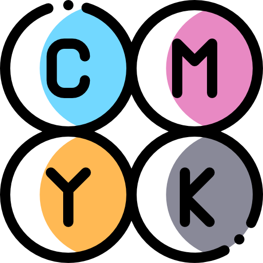 cmyk Detailed Rounded Color Omission Ícone