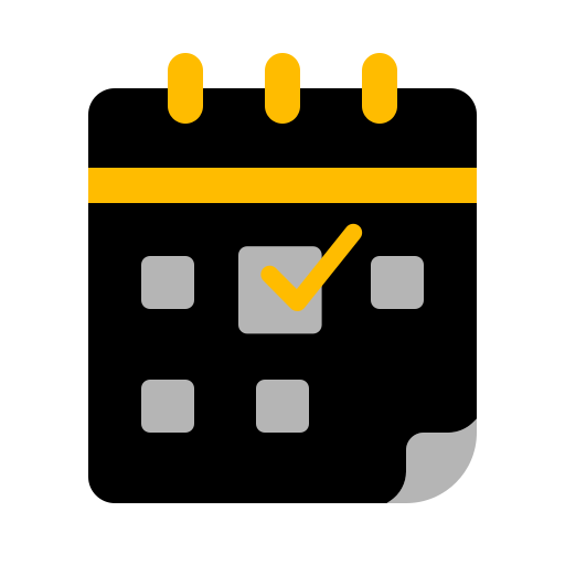 Schedule Generic color fill icon