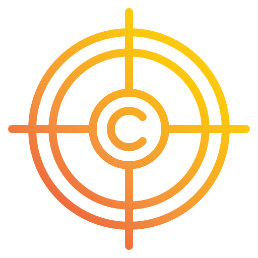 Copyright Generic gradient outline icon