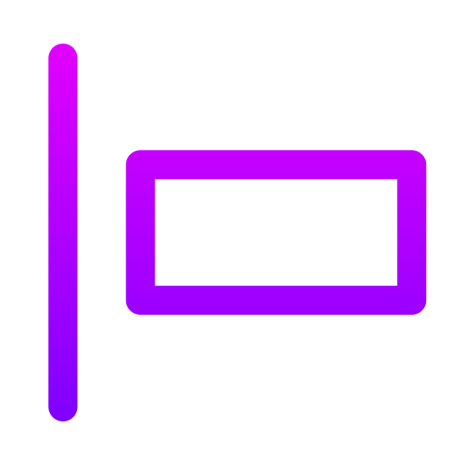 linksbündig Generic gradient outline icon