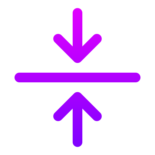Center alignment Generic gradient outline icon