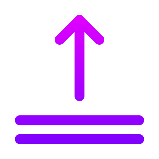 allineamento superiore Generic gradient outline icona