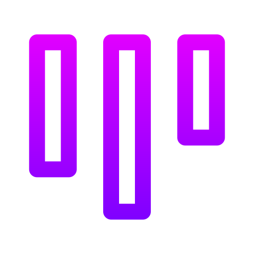 Top alignment Generic gradient outline icon