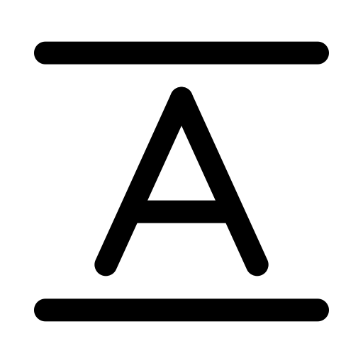 zeilenhöhe Generic black outline icon