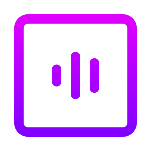 中心揃え Generic gradient outline icon