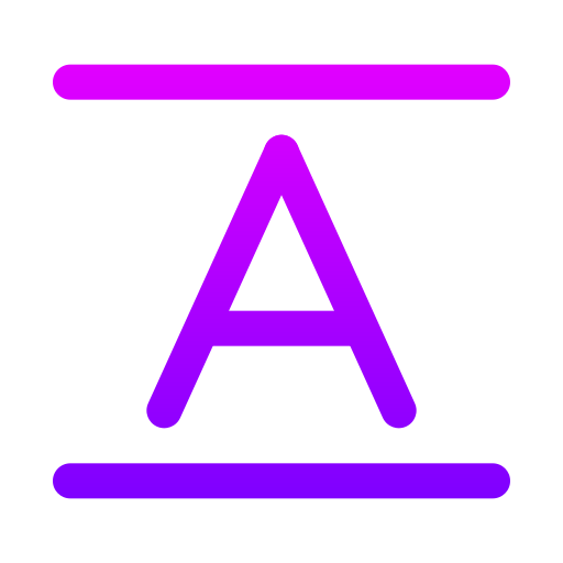 altezza della linea Generic gradient outline icona
