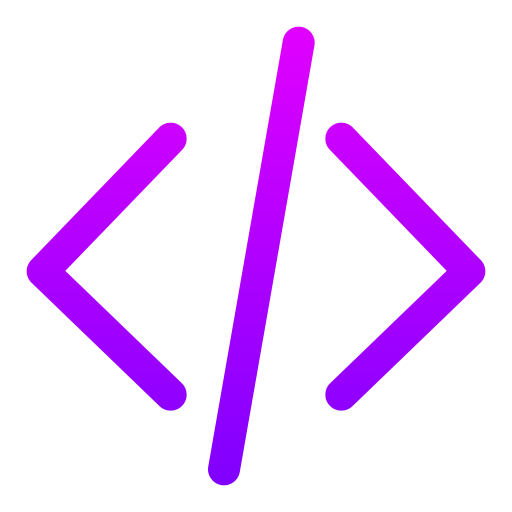 code Generic gradient outline icon