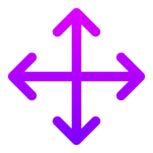 네 개의 화살 Generic gradient outline icon