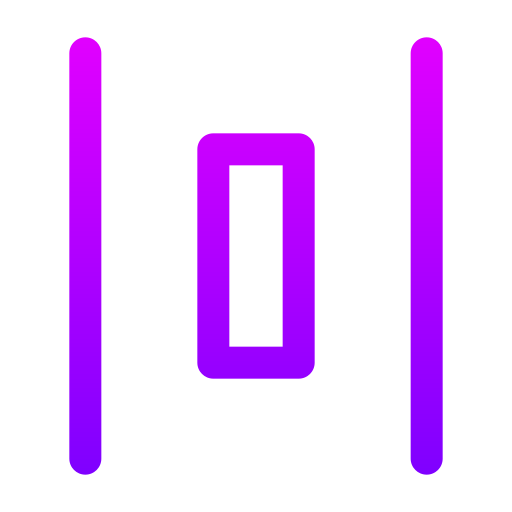 Alignment Generic gradient outline icon