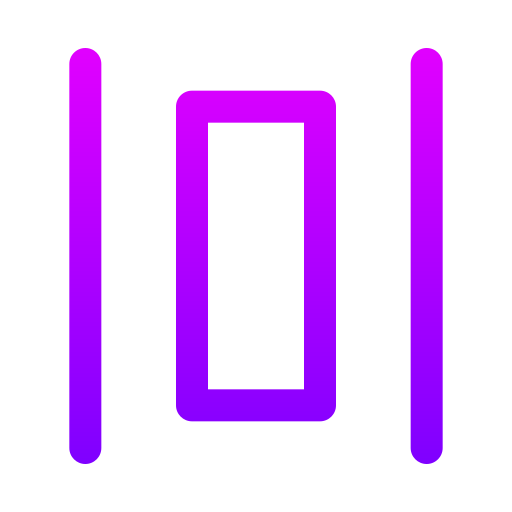 allineamento Generic gradient outline icona