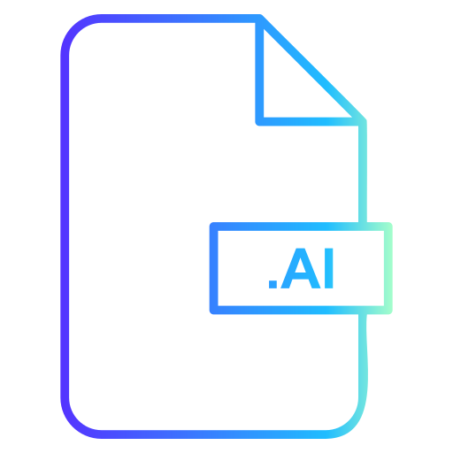 aiファイル Generic gradient outline icon