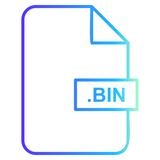 file bin Generic gradient outline icona