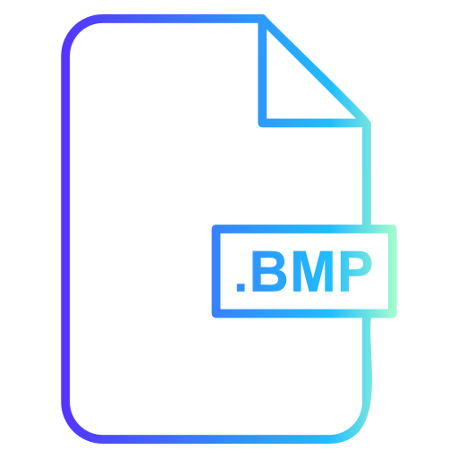 bmp 파일 Generic gradient outline icon