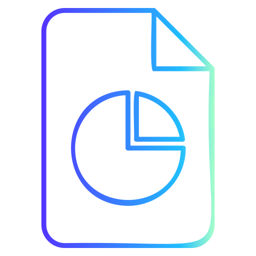 차트 파일 Generic gradient outline icon