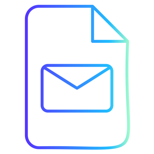 e-mail Generic gradient outline icona
