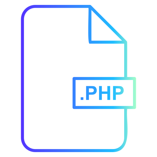phpファイル Generic gradient outline icon