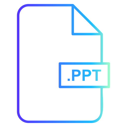 ppt 파일 Generic gradient outline icon