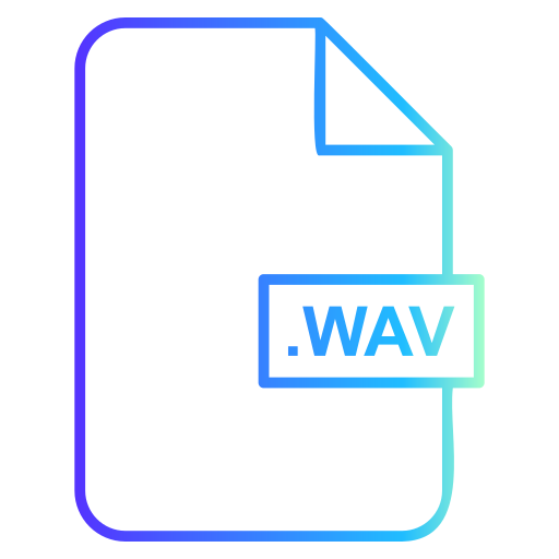 wav 파일 Generic gradient outline icon