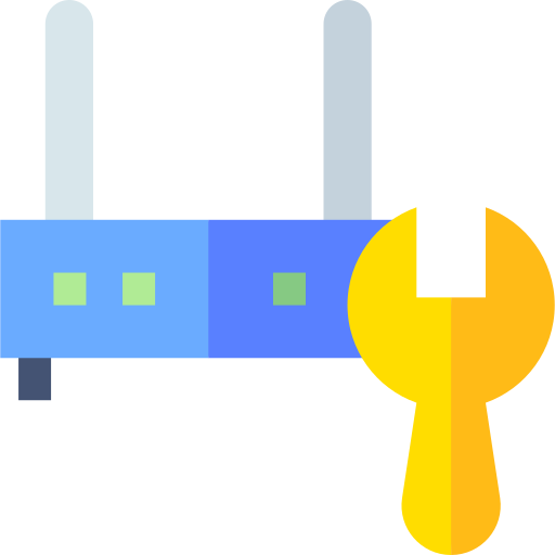 Router Basic Straight Flat icon